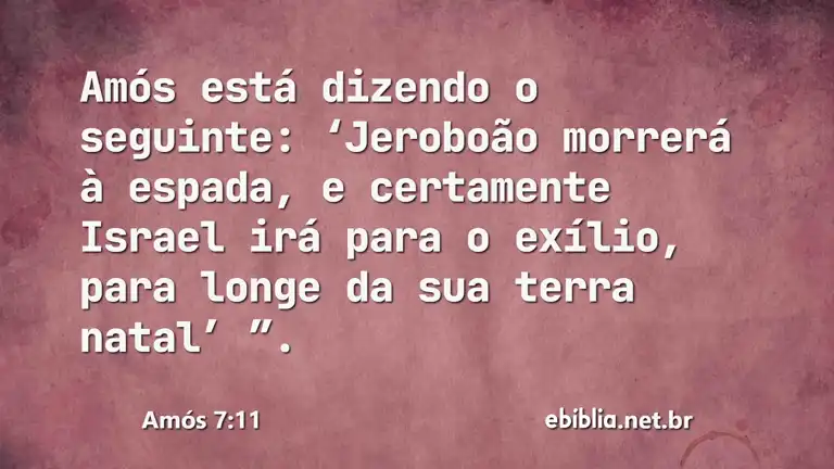 Amós 7:11