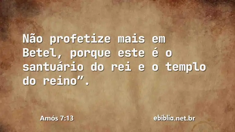 Amós 7:13