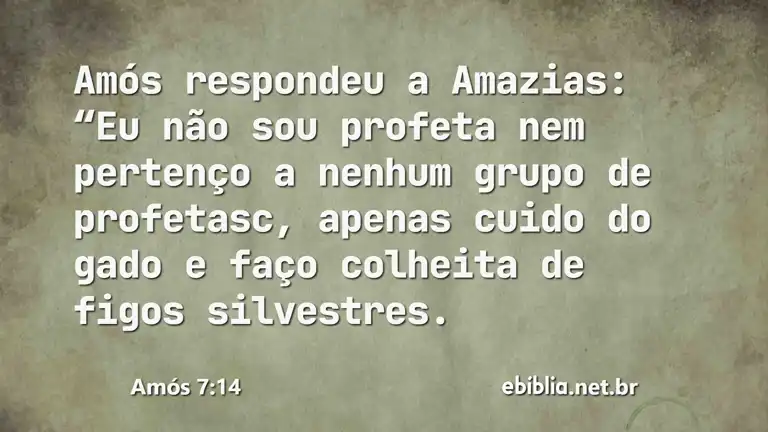 Amós 7:14