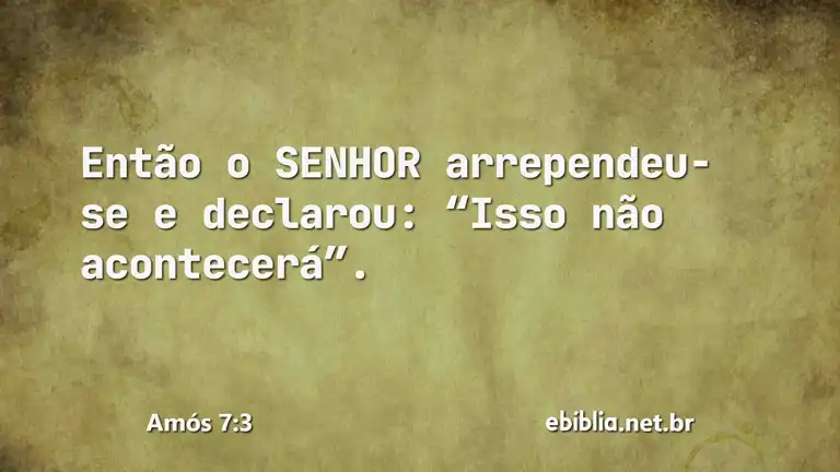 Amós 7:3