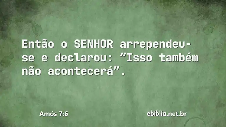 Amós 7:6