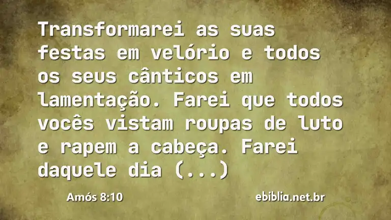 Amós 8:10