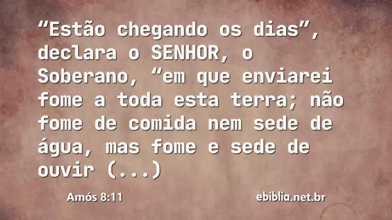 Amós 8:11