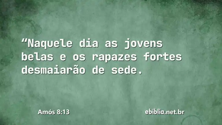 Amós 8:13