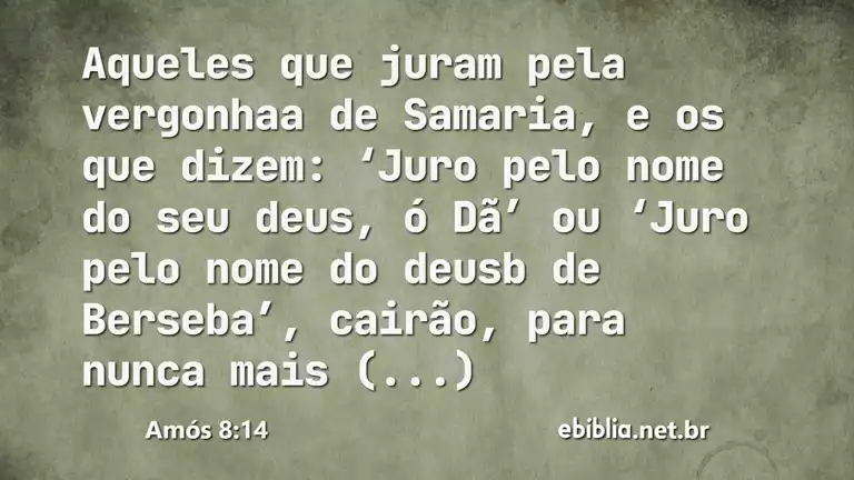 Amós 8:14