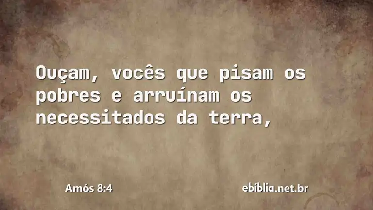 Amós 8:4