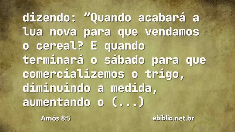 Amós 8:5