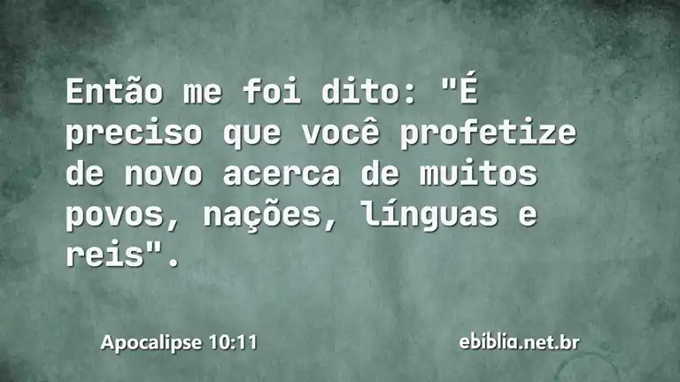 Apocalipse 10:11