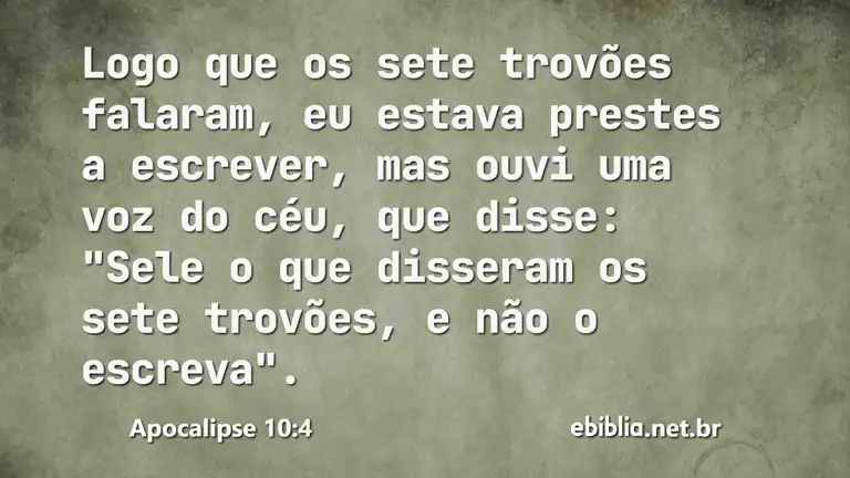 Apocalipse 10:4