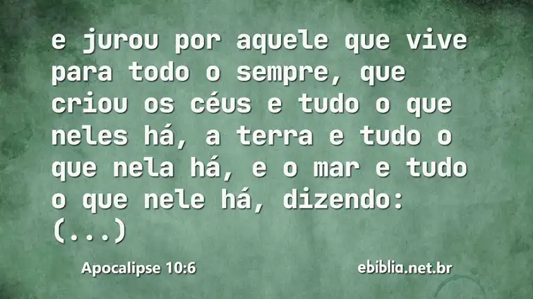 Apocalipse 10:6