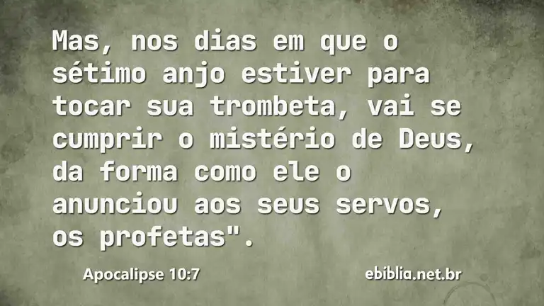 Apocalipse 10:7