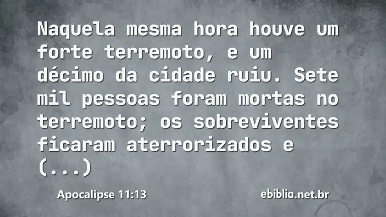 Apocalipse 11:13