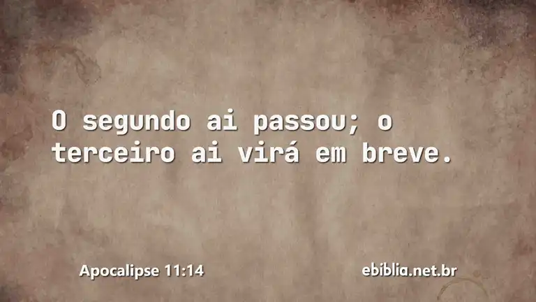 Apocalipse 11:14