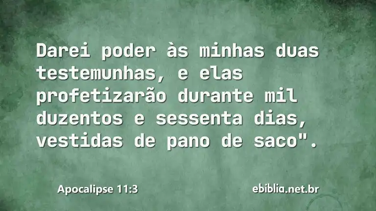 Apocalipse 11:3