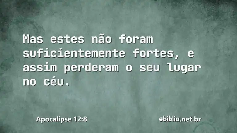 Apocalipse 12:8