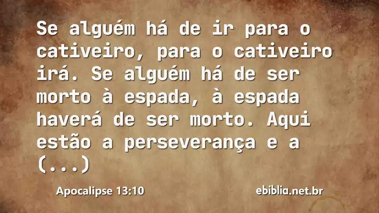 Apocalipse 13:10