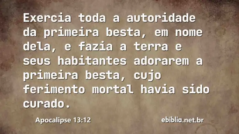 Apocalipse 13:12