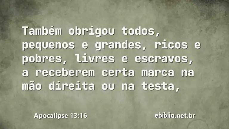 Apocalipse 13:16