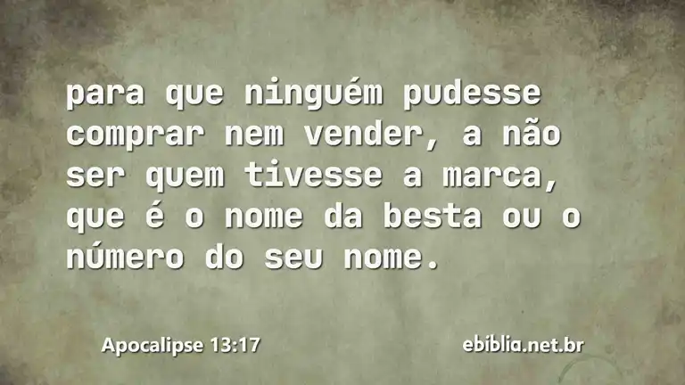 Apocalipse 13:17