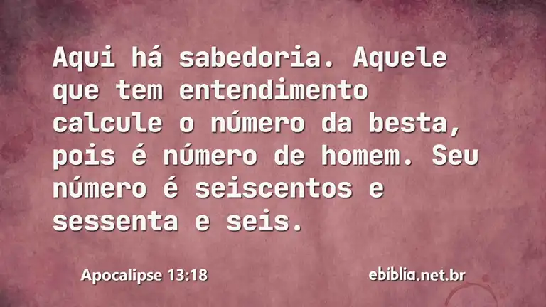 Apocalipse 13:18