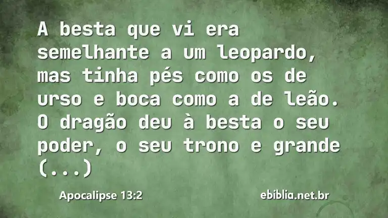 Apocalipse 13:2