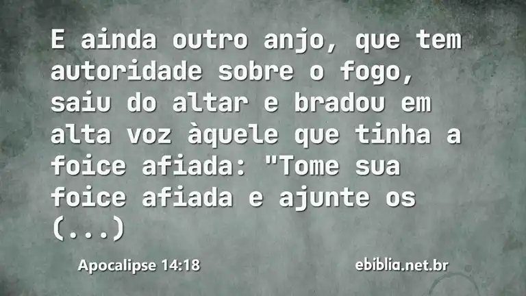 Apocalipse 14:18