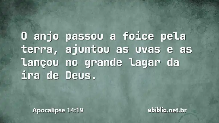 Apocalipse 14:19