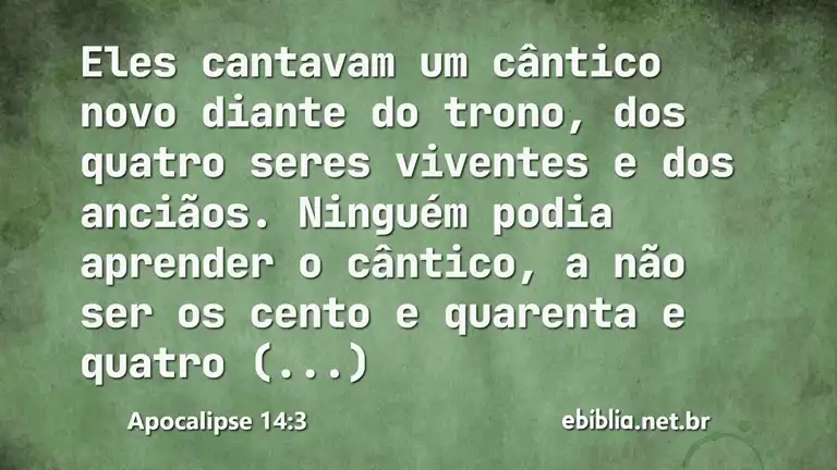 Apocalipse 14:3