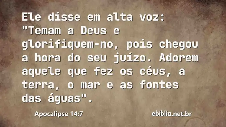 Apocalipse 14:7