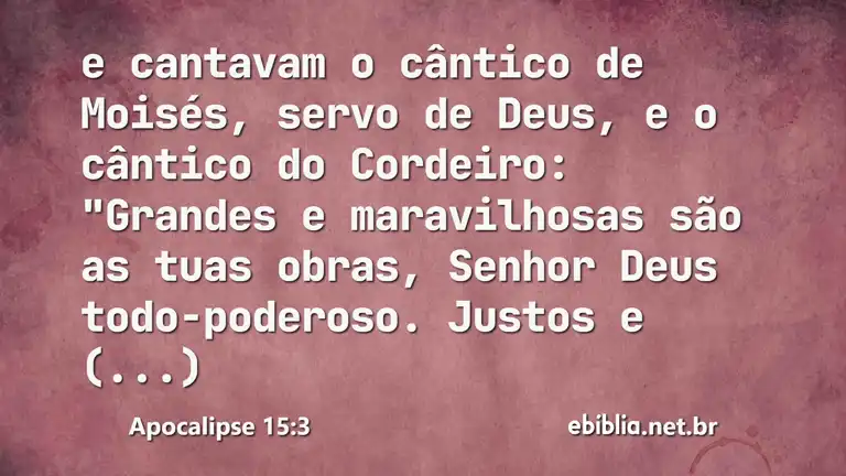 Apocalipse 15:3