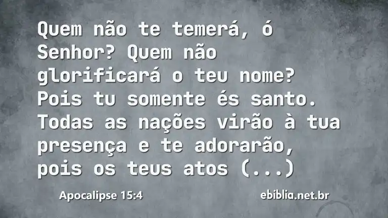 Apocalipse 15:4