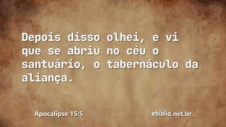 Apocalipse 15:5