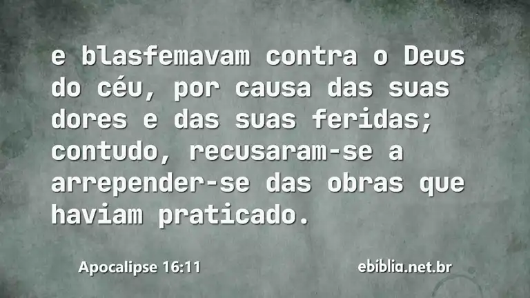 Apocalipse 16:11