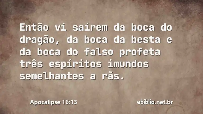 Apocalipse 16:13