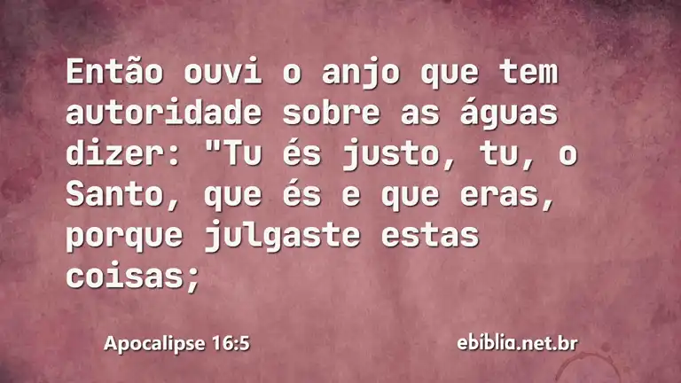 Apocalipse 16:5