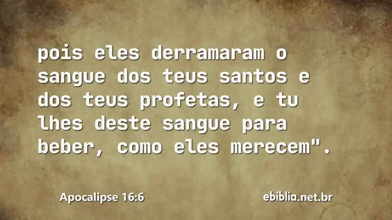 Apocalipse 16:6