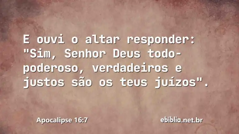 Apocalipse 16:7