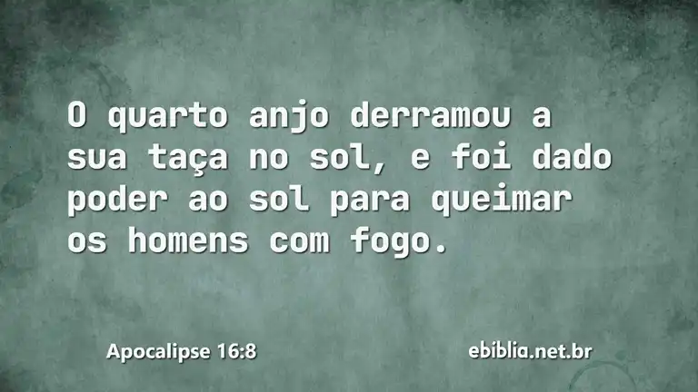 Apocalipse 16:8