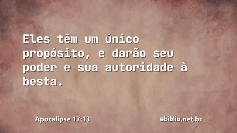 Apocalipse 17:13