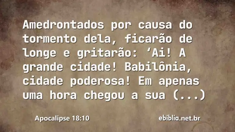 Apocalipse 18:10