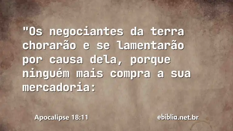 Apocalipse 18:11