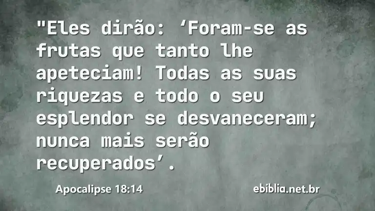 Apocalipse 18:14