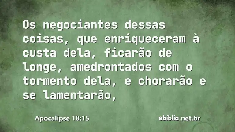 Apocalipse 18:15