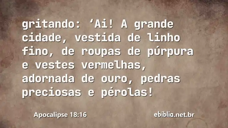 Apocalipse 18:16