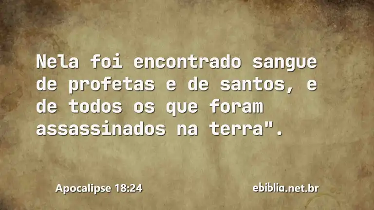 Apocalipse 18:24