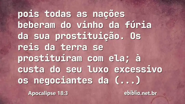 Apocalipse 18:3