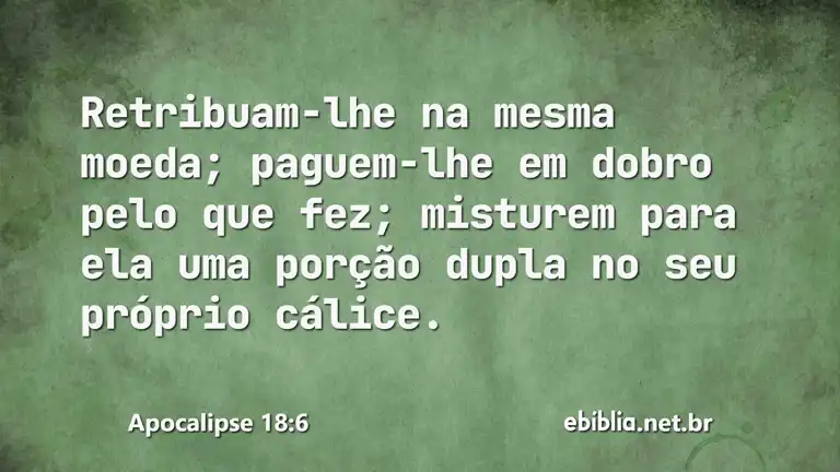 Apocalipse 18:6