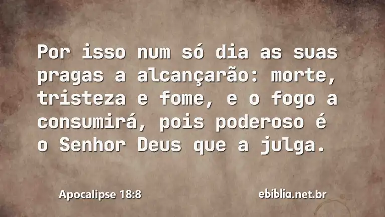 Apocalipse 18:8