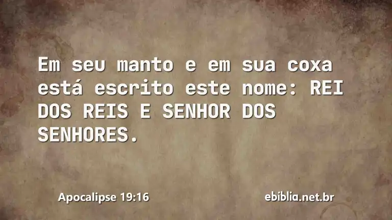 Apocalipse 19:16