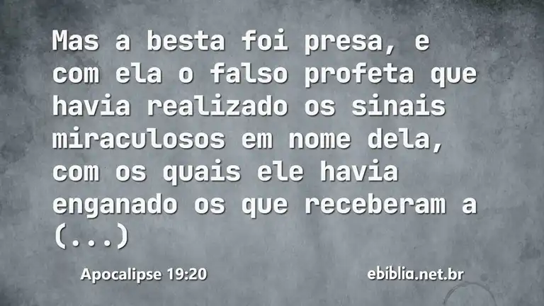 Apocalipse 19:20